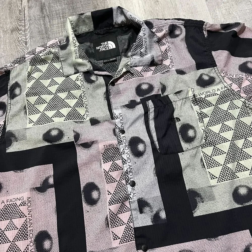 The North Face Urban Exploration SS Mesh Lined Snap Front Multicolor Hike Shirt